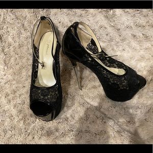 Lace Platform Heels